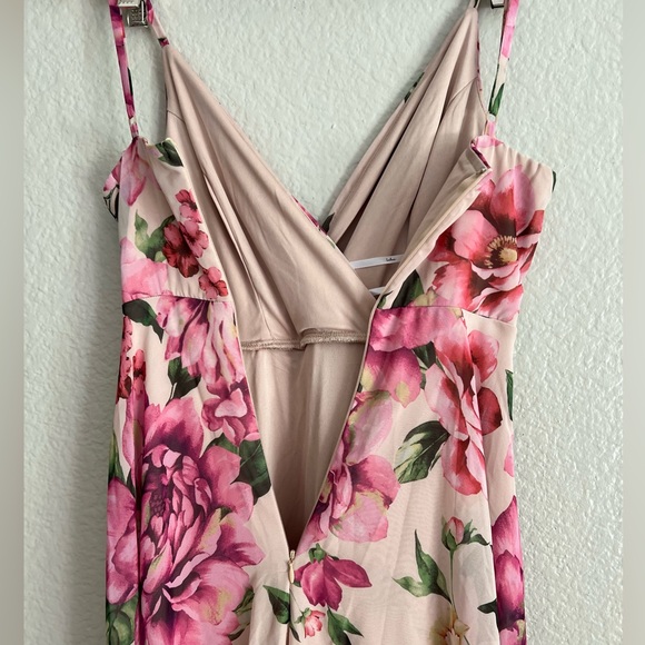 Season of love pink floral maxi dress gown XS - Picture 6 of 9